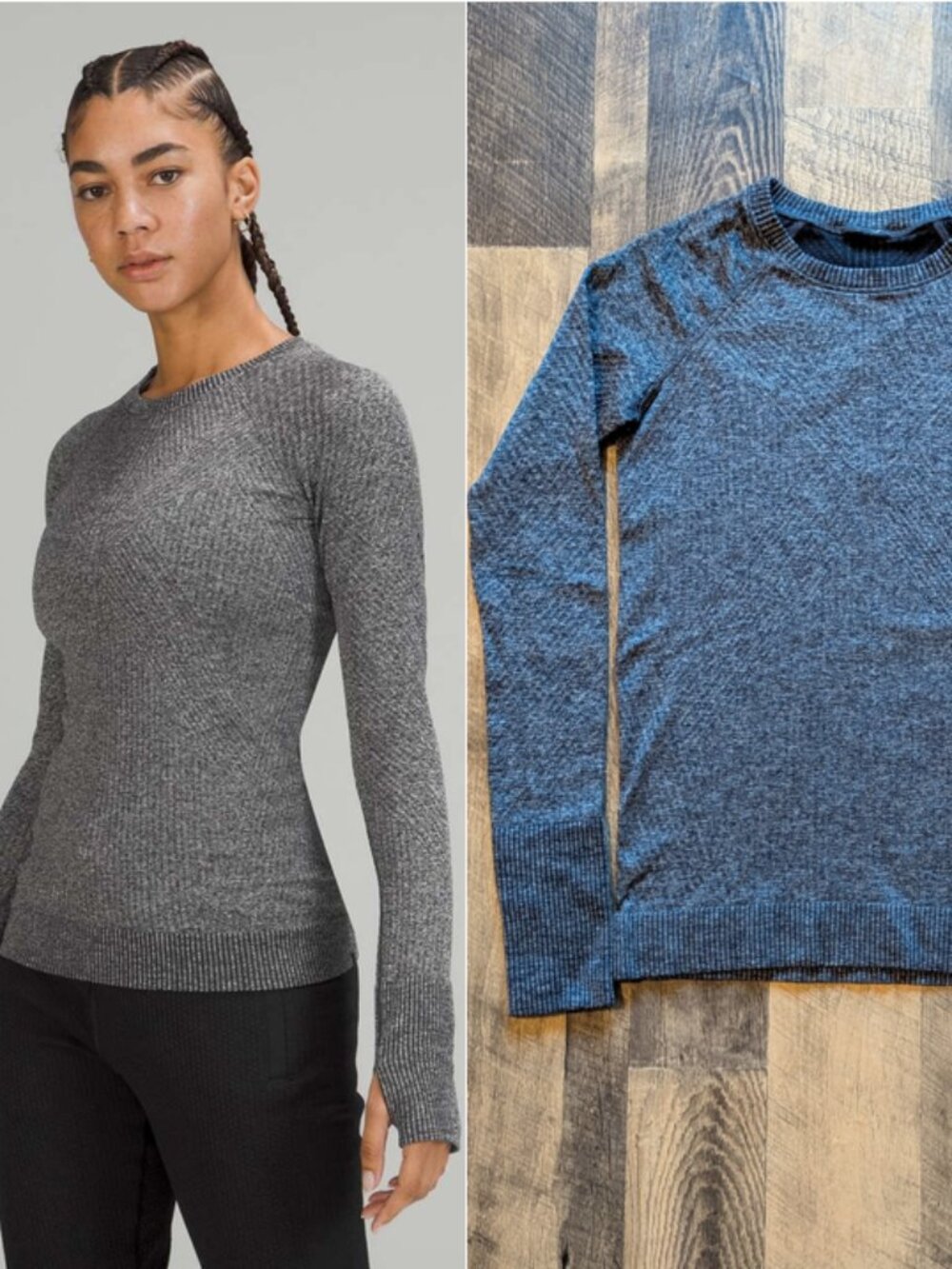 Lululemon Rest Less Pullover Long Sleeve Shirt Gray